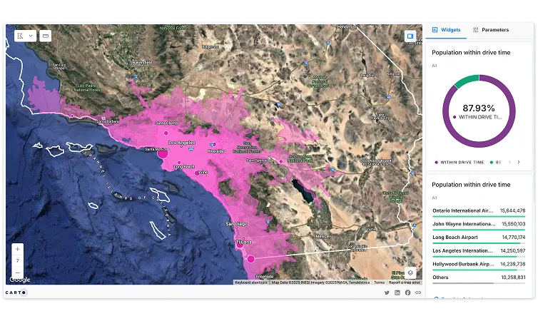 Route optimization with carto