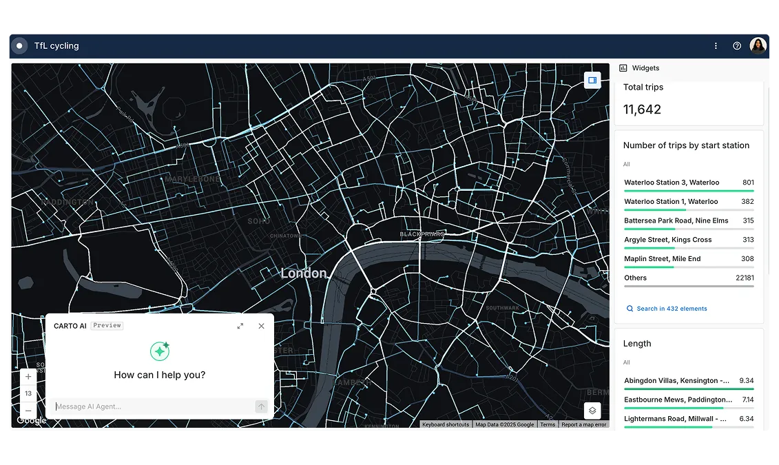 Pick Up & Drop Off Site Planning with carto