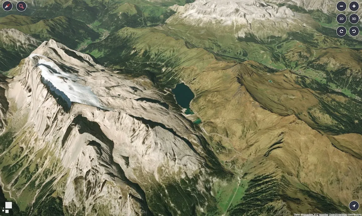 Procedural rendering of mountain