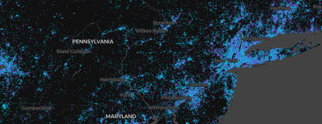 Screenshot showing visualization layer