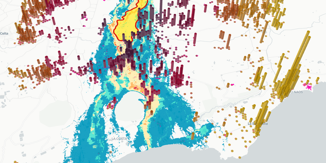 Canary Islands Volcano: Mapping La Palma Lava Flow & Damage