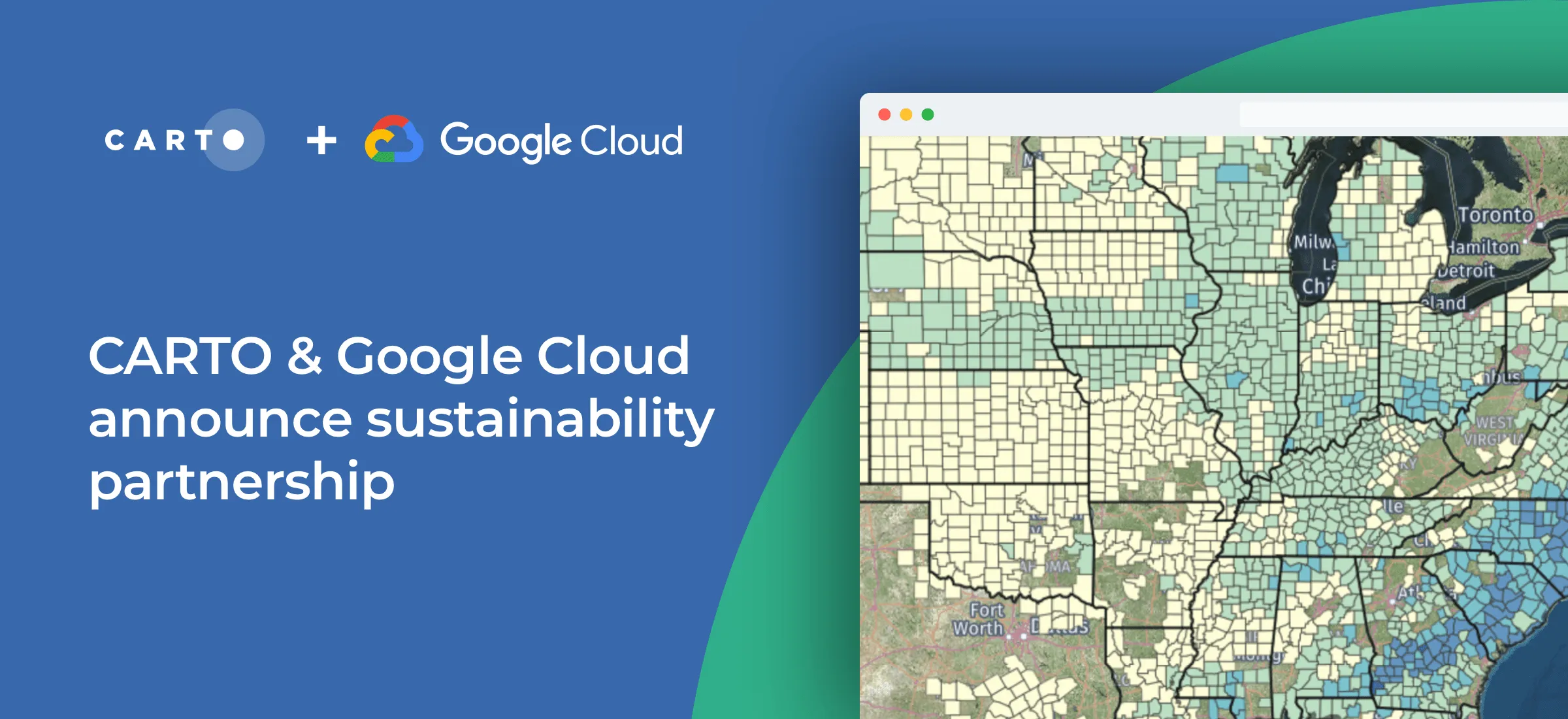 CARTO & Google Cloud announce sustainability partnership to fight Climate Change