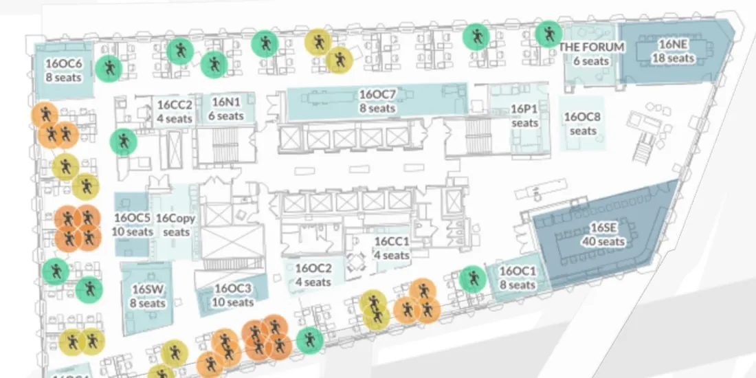 GIS Indoor Mapping: Workplace Social Distancing