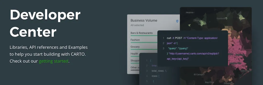 Screenshot of the new Developer Center
