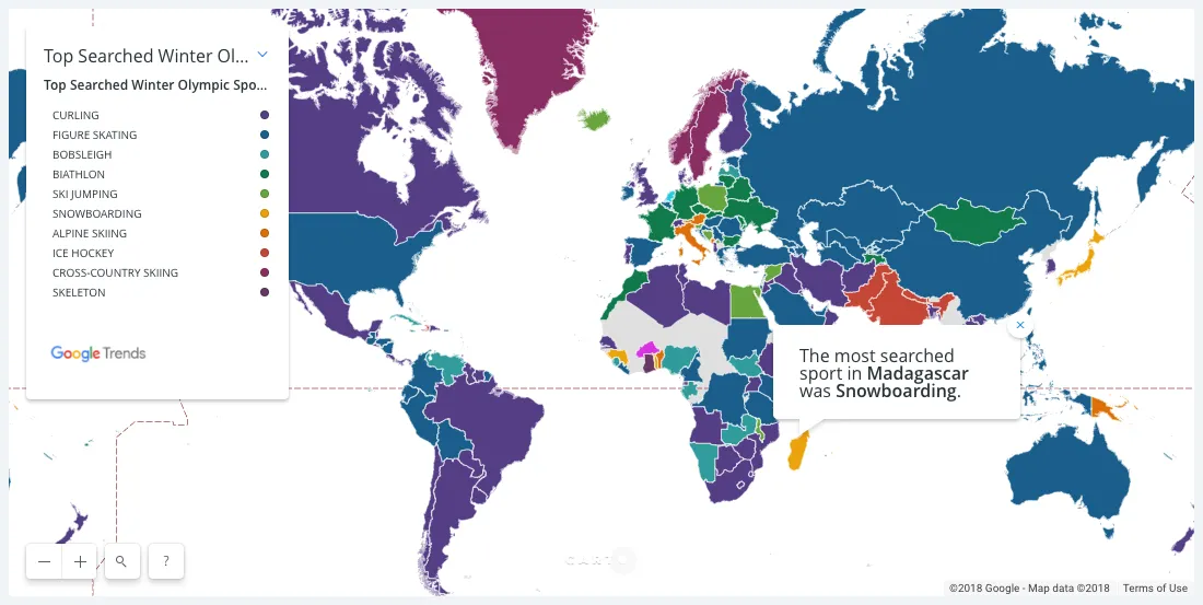 Visualizing the Olympics: Top Maps and Data Visualizations from Pyeongchang