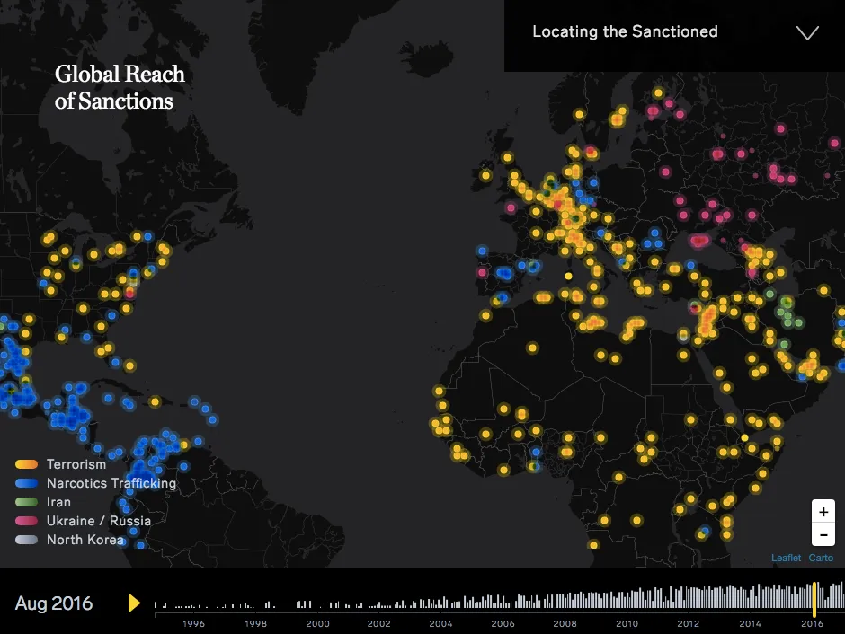 Sanctions Tracker Map