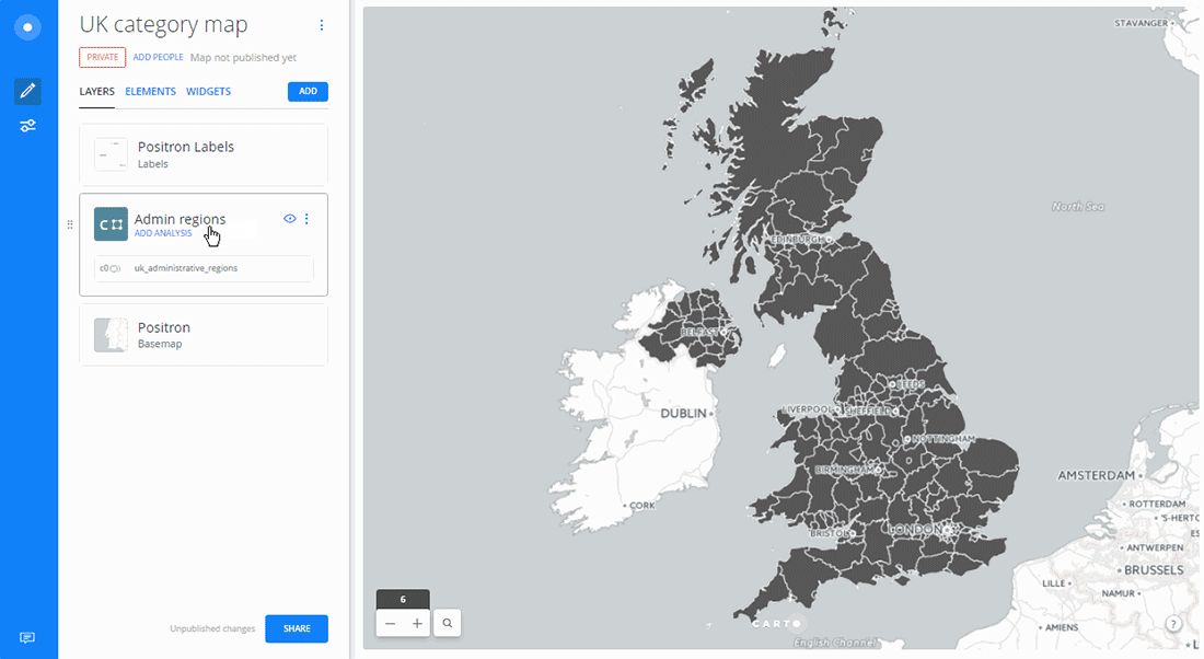 Creating Category Maps with CARTO Builder