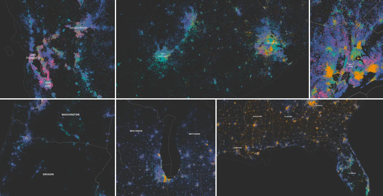 Make insightful dot density visualizations in CARTO!