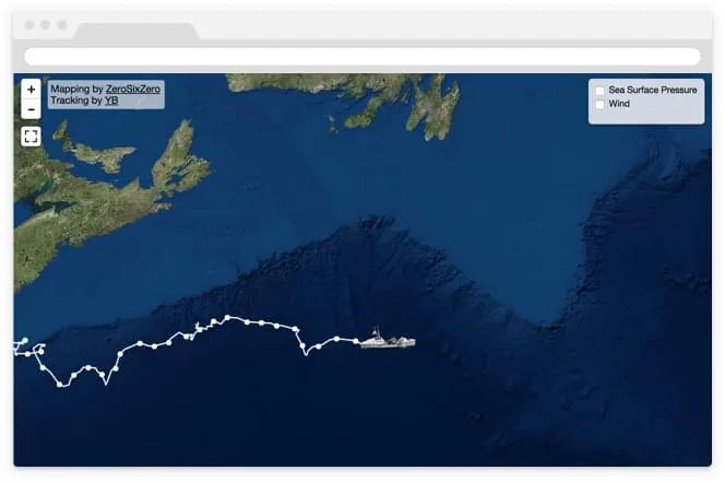 Live tracking with data overlays