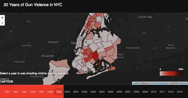 map of nyc gun violence