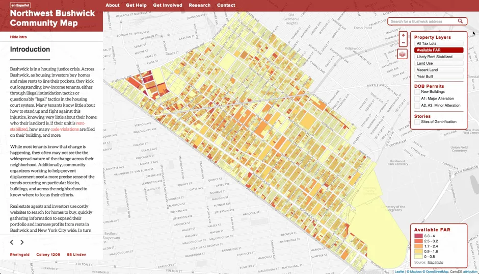Northwest Bushwick Community Map Redesign