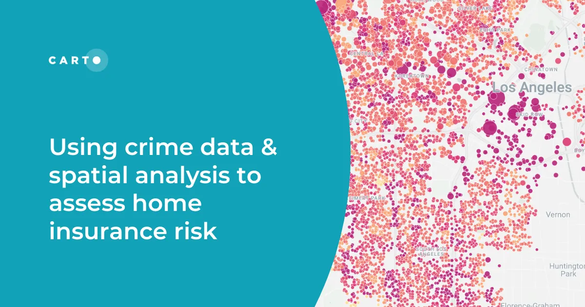 Using crime data & spatial analysis to assess home insurance risk