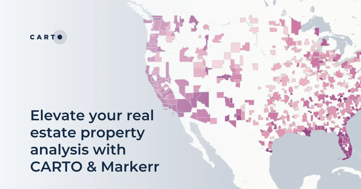 Elevate your real estate property analysis with CARTO & Markerr