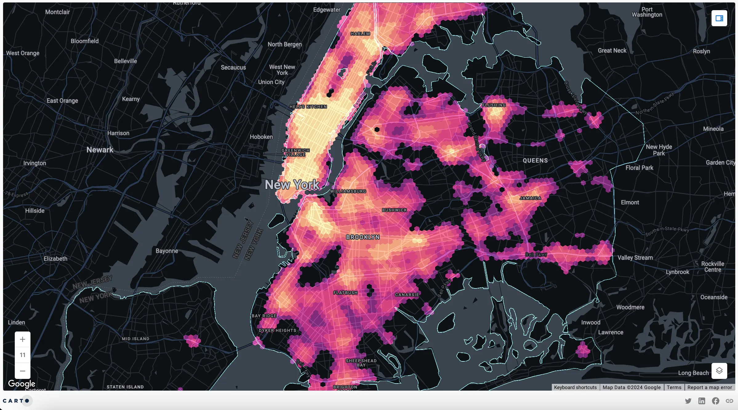 Hotspot Analysis using CARTO