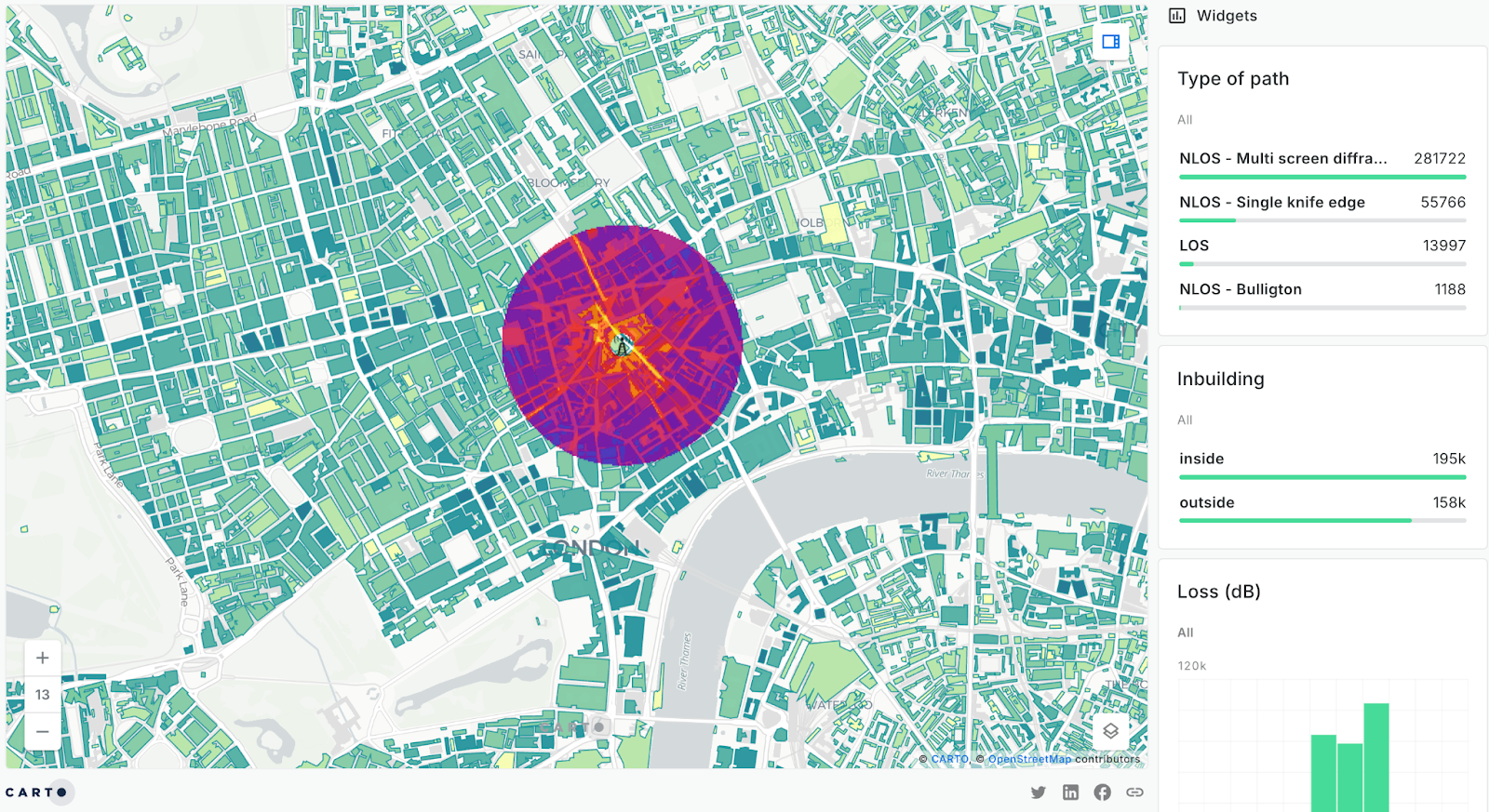 A screenshot of CARTO Builder