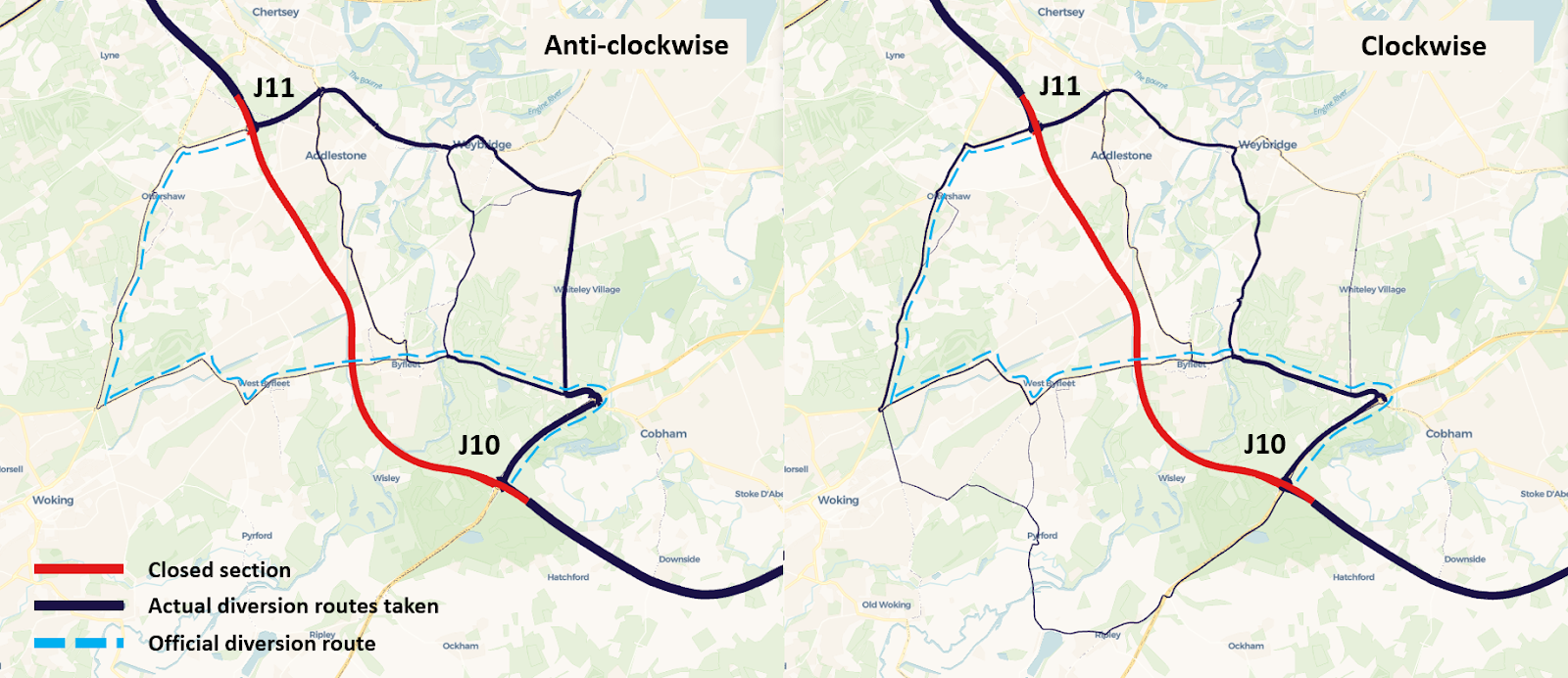 A screenshot of BT Active Intelligence data on a map