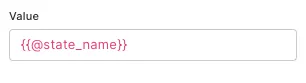 A screenshot of setting a state name variable