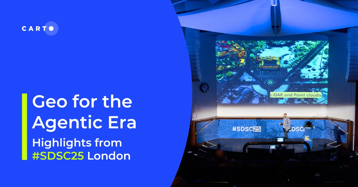 Geo for the Agentic Era: Highlights from #SDSC25 London