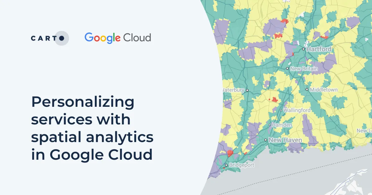 Personalizing services with spatial analytics in Google Cloud