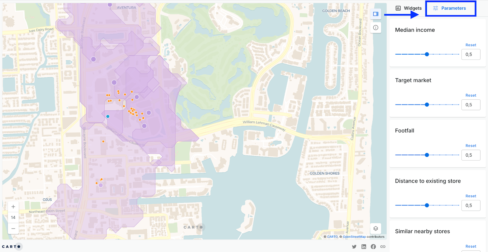 CARTO parameters in action