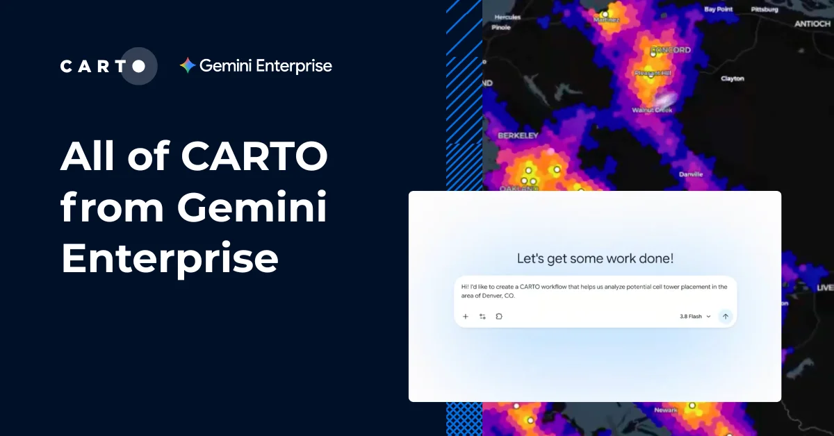 All of CARTO from Gemini Enterprise