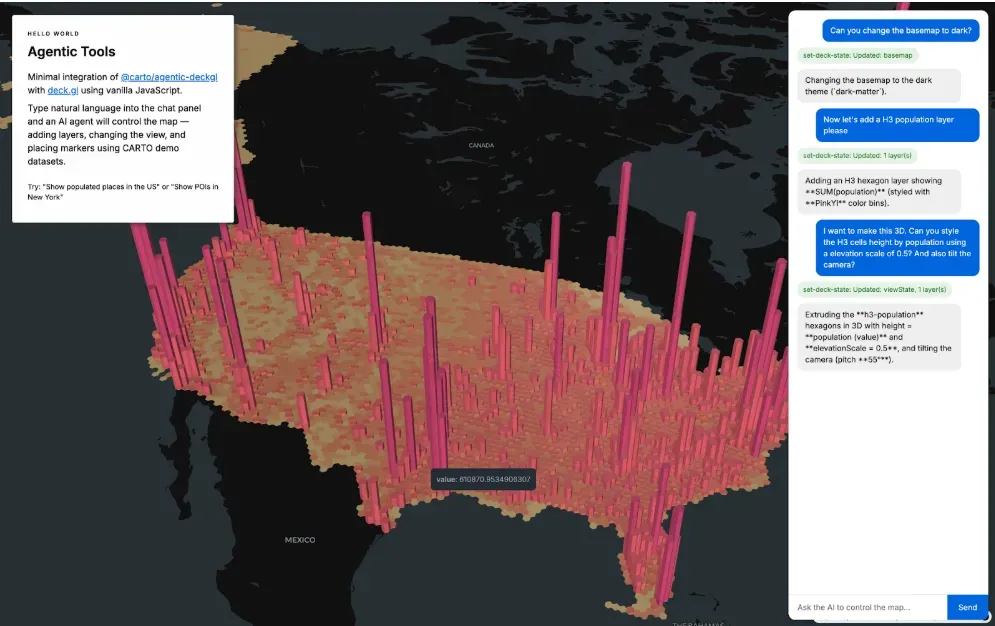 Story map and AI-first app extensions built with carto-develop-app skill